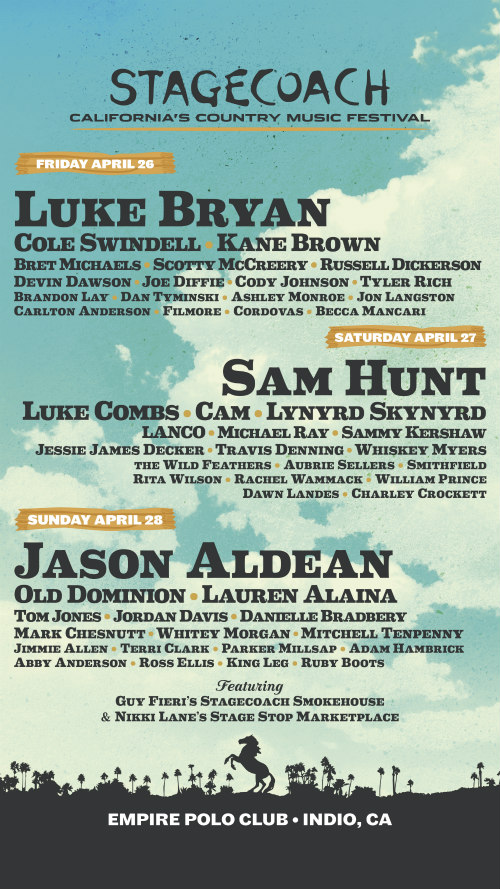 Stagecoach Lineup 2019 Instagram Story
